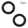 Picture of Fielect 2Pcs 2.5inch/63mm Foam Speaker Edge Surround Rings Replacement Kit for Speaker Repair or DIY Black