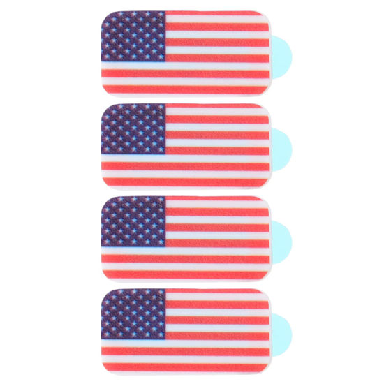 Picture of Mobestech American Flag Webcam Slider 4 Pcs Privacy Cover Against Cover Computer Privacy Covers Tablet Computer Cover Webcam Cover Slide for Desktop Cell Phone United States Abs Slider