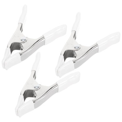 Picture of OSALADI 3pcs Spring Clamps,Heavy Duty Clamps,Plastic Backdrop Clamps,Photography Heavy Duty Spring Clips