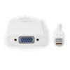 Picture of Rocstor Mini DisplayPort to VGA Adapter Convertor (Y10A104-W1), White