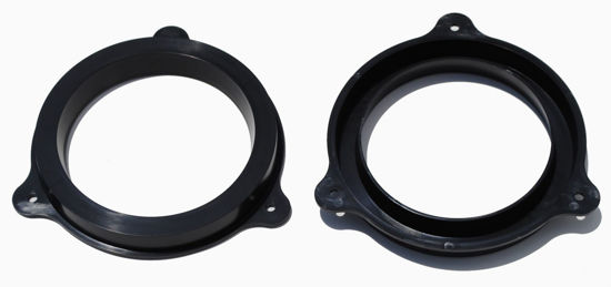 Picture of 6.5 Inch (6½") Black Plastic Speaker Adapter Bracket Ring Select Models Compatible with Nissan / Infiniti