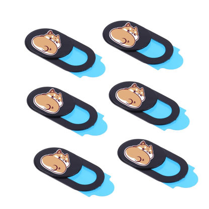 Picture of UKCOCO 6pcs Camera Cover Tabletd Tableta Con Pantalla Decorative Webcam Cover Webcam Privacy Cover Camera Privacy Covers Tablet Laptop Cat Webcam Cover Abs Protective Cover Cell Phone