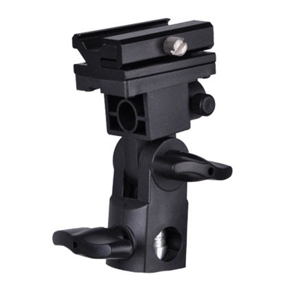 Picture of Mikikit Camera Mount Camera Flash Bracket Mount Flash Stand Bracket DSLR Camera Flash Bracket Camera Bracket Holder Camera Bracket Flash lamp Holder Trigger