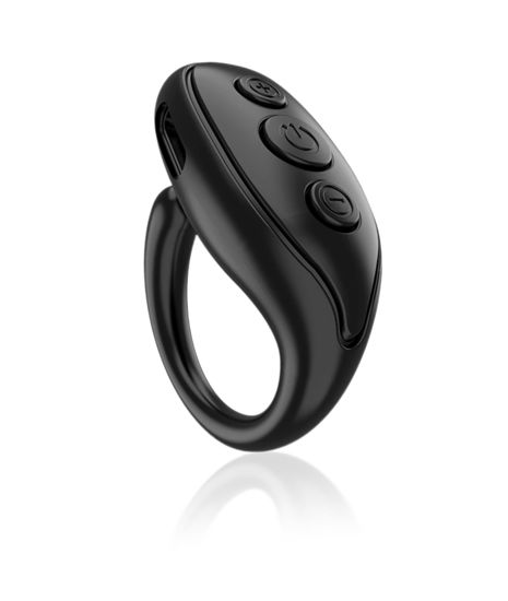 Picture of JX03 TikTok Scrolling Ring, Bluetooth Remote Control APP Page Turner, Camera Video Recording Remote, Support Like, Page Up Down, Volume Up Down (Black)