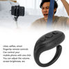 Picture of Tiktok Remote Control for Mobile Phone, Ring Finger Scroller Remote, Ebook Scrolling Ring Page Turner, Camera Remote Shutter, Support a Variety of APPs (Black)