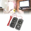 Picture of Greensen Portable Internal Speaker 8Ω 5W Magnetic Heavy Bass Audio Cavity Dual Speaker ABS Black for TV Monitor Advertising Machines