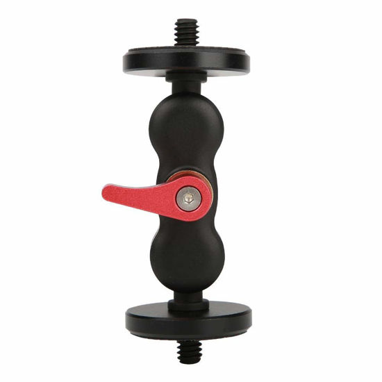 Picture of Magic Ball Head, Acouto Multi-Function 360 Degree Swivel Ball Head Adapter Arm, Aluminum Alloy Articulating Magic Arm Mount Adapter for Camera Monitor & Light