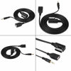 Picture of Tbest Exitary Cable,AUX USB Cable,Car o AUX USB Adapter Cable Car o AUX USB Adapter Cable for Benz C63 E200l CLS E S Classbenz aux Adapter ml350 USB Interface Connector