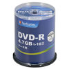 Picture of Verbatim DHR47JP100V4 Barbaitam Single Recording DVD-R, 4.7 GB, 100 Sheets, White Printable 1-16x Speed, Single Sided Layer