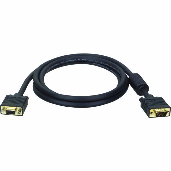 Picture of Tripp Lite VGA Monitor Extension Cable RGB Coax High Resolution M/F, 2048 x 1536 (1080p) HD15, 6ft 6' (P500-006)