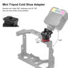 Picture of Sanpyl Mini Cold Shoe Adapter, Aluminum Alloy Monitor 360°Ball Head Tripod Cold Shoe Mount Adapter, 1/4 Inch Screw for SLR Camera(red)