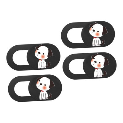 Picture of UKCOCO 4pcs Puppy Lens Cap Laptop Camera Cover Slide Web Camera Cover Camera Slide Cover Webcam Privacy Covers Slider Environmental Protection Material Plastic Protection Cap Notebook