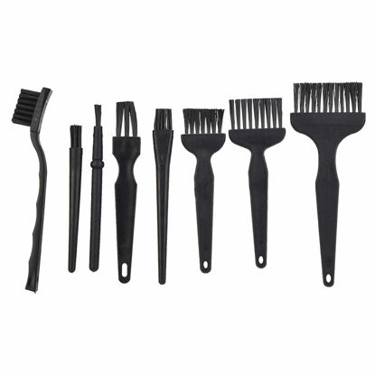 Picture of ASHATA 8 Pcs Antistatic Cleaning Brush Antistatic Brush Duster Brush Base Plate Maintenance Brushes for Phone PC Camera Keyboards Shavers, etc