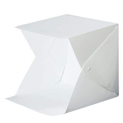 Picture of ARTIBETTER Lightweight Tent Portable Photo Studio Light Box Set Mini Shooting Tent Kit LED Dimmable Folding Photo Booth 4 Backdrops for Jewelry Large Items Product Photography Portable Tent