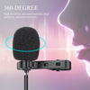 Picture of Diyeeni Lavalier Microphone, Portable USB Computer Microphone, Mini USB Mic with Lapel Clip, Microphone for Conference Recording and Online Voice Calling