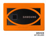 Picture of Alltravel Silicone Bumper Sleeve for Samsung T7, T7 Touch Portable SSD - 1TB, 2TB, 500GB - USB 3.2 External Solid State Drives (Orange)