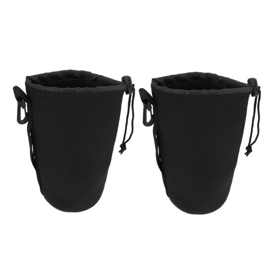Picture of SUPVOX 2PCS camera lens bag neoprene pouch bag Neoprene Camera Lens Case camera lens carrying pouch Neoprene Pouch for camera lens camera lens pouch bag travel Accessories digital