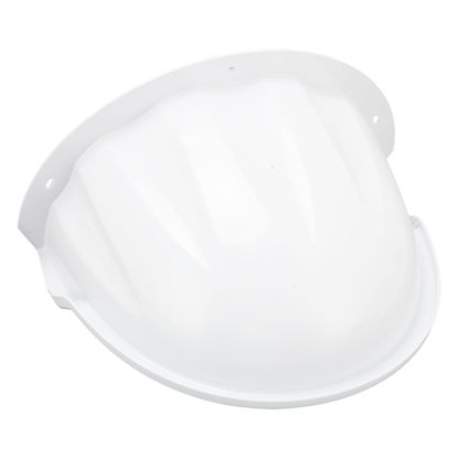 Picture of Security Camera Cover, ABS Plastic Universal Sun Rain Shade, for Outdoor Camera, Black and White (White)