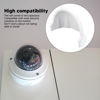 Picture of Security Camera Cover, ABS Plastic Universal Sun Rain Shade, for Outdoor Camera, Black and White (White)