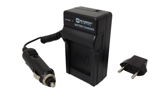 Picture of Casio Exilim EX-ZS10 Digital Camera Battery Charger Mini Battery Charger Kit for Casio NP-120C Battery - Replacement for Casio BC-120L Charger - (110/220v with Car & EU adapters)