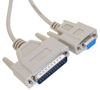 Picture of CablesOnline, 15ft Null Modem DB9 Female to DB25 Male Serial Data Transfer Cable, NM-315