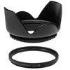 Picture of Master Pro 55MM UV Filter + 55mm Tulip Lens Hood for Nikon AF-P DX NIKKOR 18-55mm F3.5-5.6G VR Lens, Control The Exposure - 55 mm Ultraviolet Filter & 55 mm Lens Hood - Shop Smart!