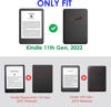 Picture of Case for 6" All-New Kindle (11th Generation 2022 Release) eBook Reader Slim Light PU Leather Kickstand Cover with Auto Wake/Sleep for 6" Basic Kindle 2022 Release Library Shelf