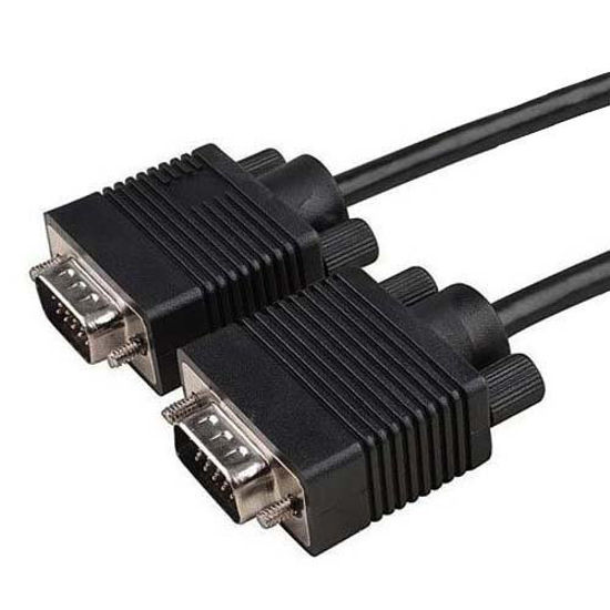 Picture of Importer520 HD15 Male to Male VGA Video Cable for TV Computer Monitor (6Ft, Black Conntector)