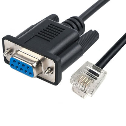 Picture of Sinforcon DB9 to RJ11 Serial Console Cable for Leadshine Stepper Driver Configuration DM432C DM442 DM556 DM856 3DM683 AM882 DM1182