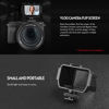Picture of Andoer Camera Selfie Vlog Folding Mirror with 3 Cold Shoe Mounts for Installing a Microphone. Mini LED Light. Compatible with Nikon Z6 / Z7 Sony A6000 / A6300 / A6500 / A72 Series / A73 Series