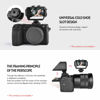Picture of Andoer Camera Selfie Vlog Folding Mirror with 3 Cold Shoe Mounts for Installing a Microphone. Mini LED Light. Compatible with Nikon Z6 / Z7 Sony A6000 / A6300 / A6500 / A72 Series / A73 Series