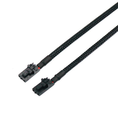 Picture of Angitu 50cm for Corsair RGB Fan Hub Lighting Node Commander Extension Cable HD LL120 140 QL 3Pin to 4Pin Converter SM 3Pin ARGB Adapter Cables (3P Female to 3P Female)