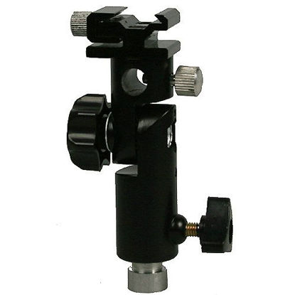 Picture of OFF Camera Flash Mounting Bracket Swivel Umbrella Mount Flash Bracket for Nikon Canon Sb600, Sb800, Sb900, Ex430, Ex580 by ePhotoINC PS06