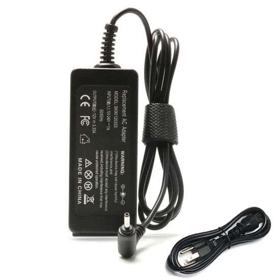 Picture of 40W Laptop Charger AC Adapter Power Supply for Samsung Chromebook 3 xe500c13 xe500c13-k01us xe500c13-k02us xe500c13-k03us xe500c13-k04us xe501c13-k01us xe501c13-k02us xe500c12-k01us xe303c12-a01us