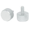 Picture of uxcell Computer PC Graphics Card M3x6mm Knurled Thumb Screws Silver Tone 10pcs
