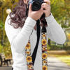 Picture of Coldinair Tribal Strips Adjustable Camera Strap,Sunflower Soft Wide Camera Neck/Shoulder Strap with Genuine Leather Head for All Cameras,Universal Fit