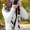 Picture of Coldinair Brown Cow Print Camera Strap 2" Wide Leather Head Straps Soft Shoulder Strap Belt Adjustable Neck Shoulder Camera Straps for All DSLR Cameras Including Binoculars,Photographers gift