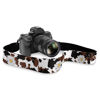 Picture of Coldinair Brown Cow Print Camera Strap Shoulder Strap Belt for All Camera,Daisy Adjustable Neck Shoulder Camera Straps Universal Fit,Best Gift for Men & Women Photographers