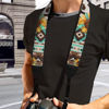 Picture of Coldinair Native Aztec 2" Wide Double Layer Leather Head Camera Straps for Photographers,Sunflower Adjustable Wide Strap Universal Shoulder Neck Strap Belt for All Cameras
