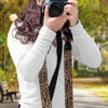 Picture of GLENLCWE Wild Leopard Print Camera Strap,Adjustable Camera Strap for Photographers Soft Shoulder Neck Strap Replacement Fit Most Cameras