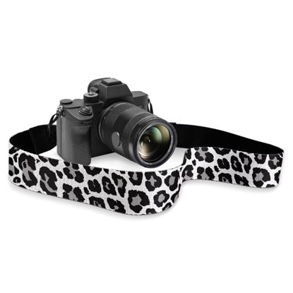 Picture of Kathyboom Cow Print Camera Strap for Photographers, Quick Release & Safety Camera Neck Straps Camera Strap Digital Cameras Harness Shoulder Straps for Men Women Travel Outdoor