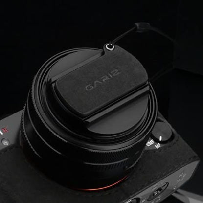 Picture of Gariz Alcantara AT-CFRX1CG Camera Capfix for Sony RX1RII RX1R Lens Cap, Black