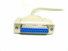 Picture of Monoprice 3-Feet DB25 M/F Molded Cable (101591) White