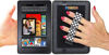 Picture of LAZY-HANDS 4-Loop Grip (x1 Grip) for e-Reader - XL - Black & White Checkers
