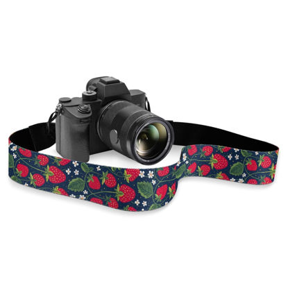Picture of Boatee Strawberry Camera Strap Shoulder Strap Cross Body Camera Strap Dslr Strap Straps For Cameras Camera Harness For Photographers Cross Body Camera Strap Multi-function