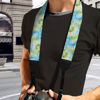Picture of Boatee Blue Green Tie Dyeing Camera Straps For Photographers Digital Camera Wrist Strap Camera Harness For Photographers for ALL DSLR/SLR Cameras Padded Camera Strap