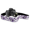 Picture of Boatee Purple Flowers Camera Straps For Photographers Cross Body Camera Strap Adjustable Universal Quick Release Camera Strap for ALL DSLR/SLR Cameras Long Camera Strap Adults & Kids