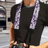 Picture of Boatee Purple Flowers Camera Straps For Photographers Cross Body Camera Strap Adjustable Universal Quick Release Camera Strap for ALL DSLR/SLR Cameras Long Camera Strap Adults & Kids