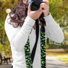 Picture of Boatee Clover Camera Strap Adjustable Camera Strap Crossbody St. Patrick's Day Gifts Camera Straps for Photographers Camera Lanyard Neck Strap Universal Camera Belt Dslr Strap Black