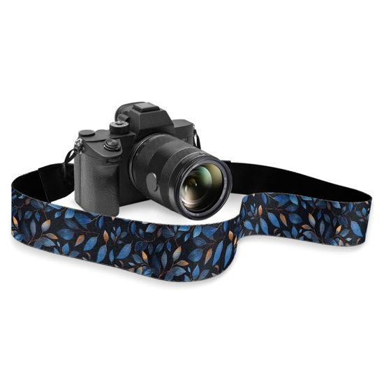 Picture of Boatee Aesthetic Leaves Camera Strap Cross Body Camera Strap Adjustable Photographer Camera Accessories Adjustable Shoulder Strap Multi-function Digital Camera Strap